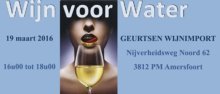 Uitnodiging - Wijn voor Water - 19 maart 2016