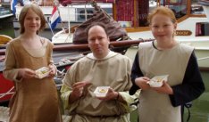 Het Oud-Hollandsch poffertjes-eten