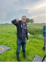 Vogelwacht Bolsward geeft demonstratie met drone