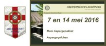 7 en 14 mei 2016: Aspergefestival Leusderweg voor een lokaal goed doel