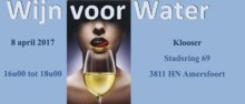 Uitnodiging - Wijn voor Water - 8 april 2017