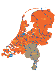 Nederland Estafette route D1550