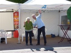 De Rotary stand en tent