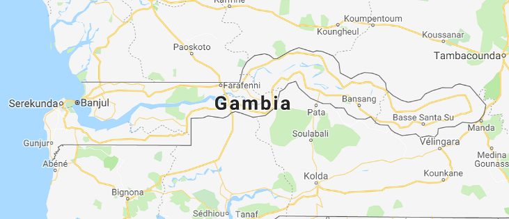 kaart gambia