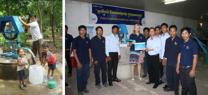 Cheque van € 15.000 overhandigd voor Waterproject Cambodja