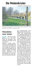 Wandelen voor Water 2018 Molenkruier 28 feb 2018