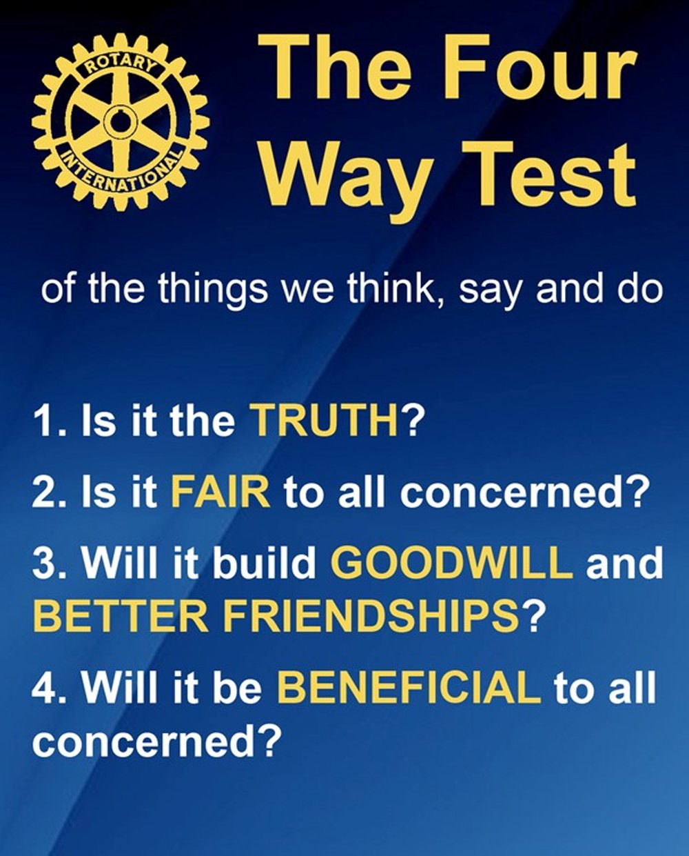 The Four Way Test