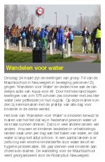 Wandelen voor Water 2015 Digitale Nieuwegeiner 27 mrt 2015