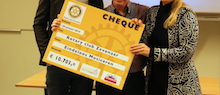 Cheque van Liever de Liemers Fietsronde voor Eindeloos Musiceren