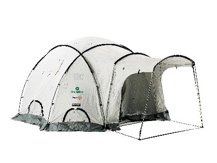 De tent die o.a. in de Shelterbox zit.