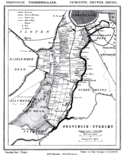 Nieuwer-Amstel rond 1865