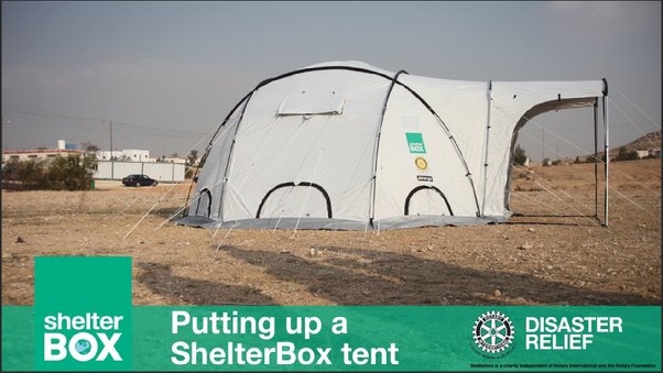 Shelter box voor vluchtelingen