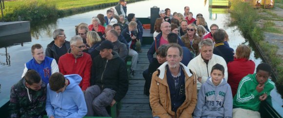 In de boot