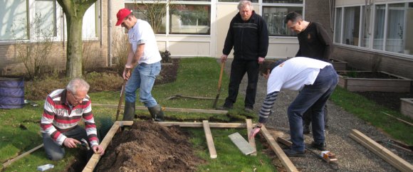 De start van het kippenhok