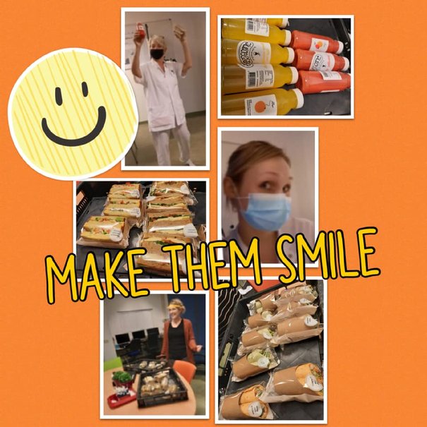 Kan een afbeelding zijn van de tekst 'MAKE THEM_SMILE'